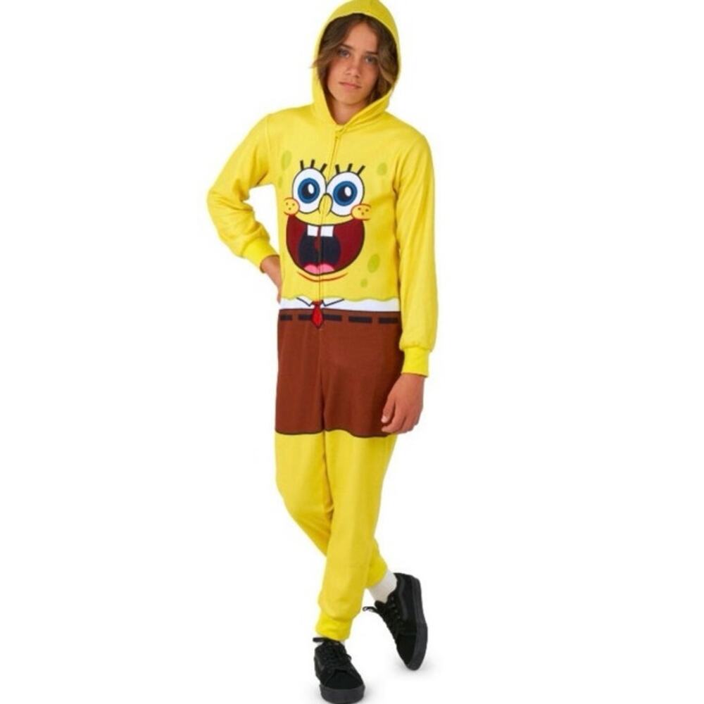 OppoSuits Kids' Official SpongeBob SquarePants Union Suits Size 2-4 yrs NEW